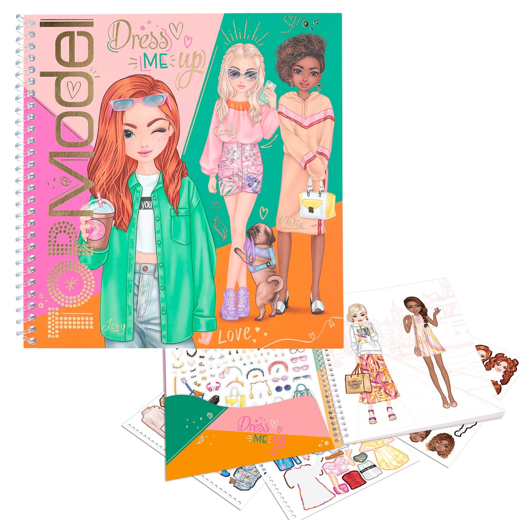 TOPModel Dress Me Up sticker book with Lexy, Candy & Malia