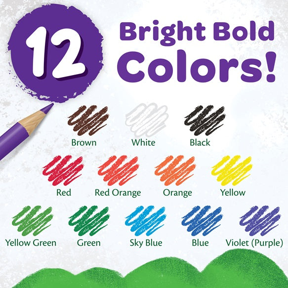 12 Coloured Pencils Eco by Crayola