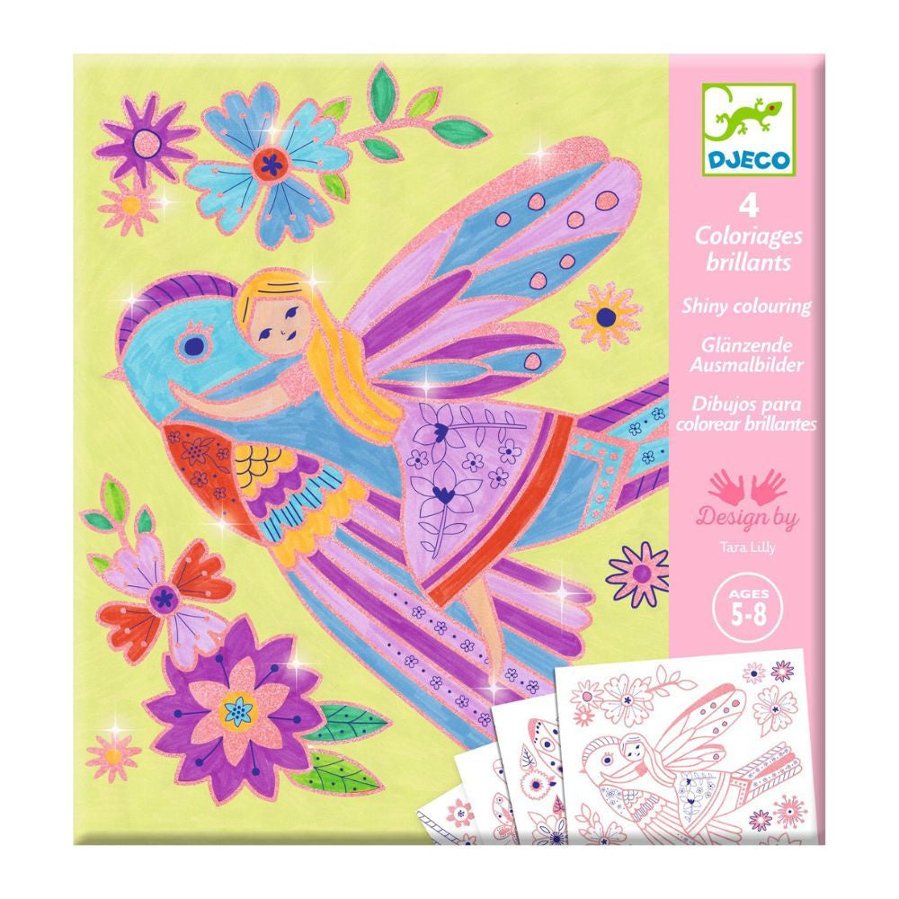 Djeco Small Wings - Shiny Colouring