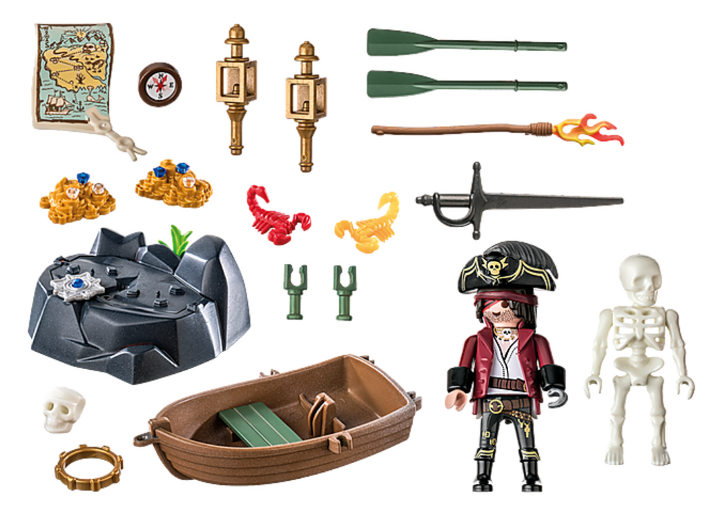 Playmobil Starter Pack Pirate with Rowing Boat 71254