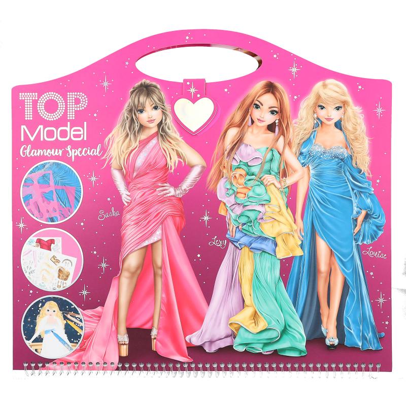 TOPModel Create Your Glamour Special Colour and Design Book - with Sasha, Lexy and Louise