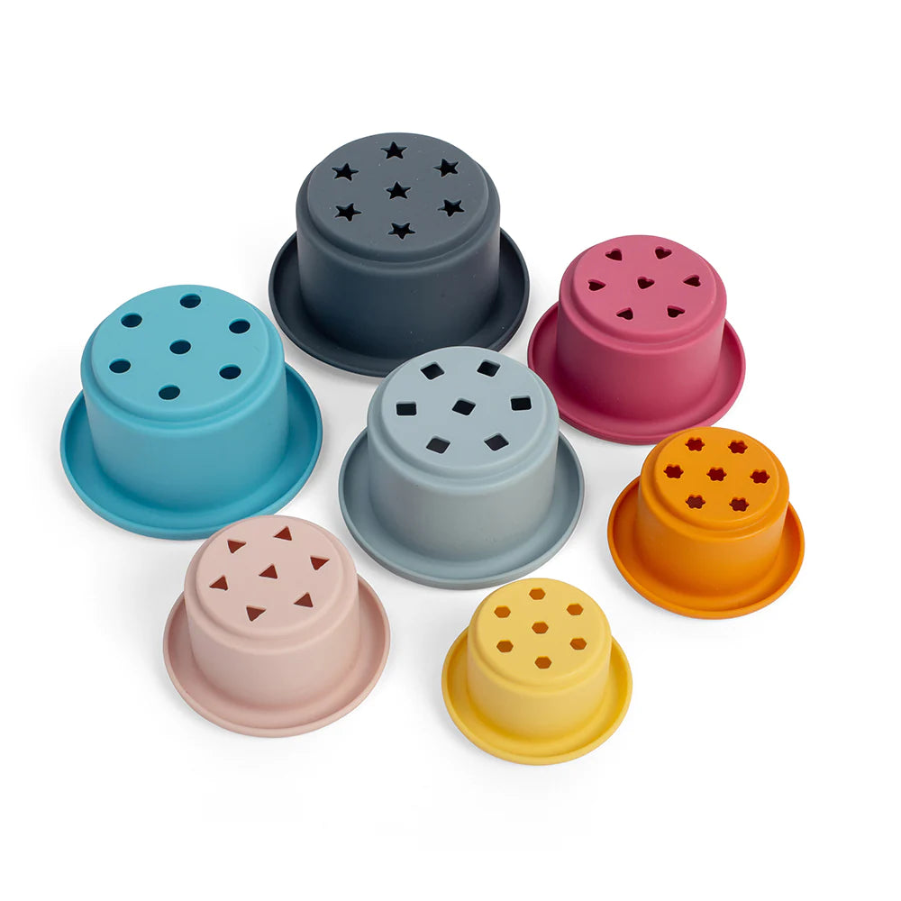 Stacking Cups - 7 silicone stacking cups
