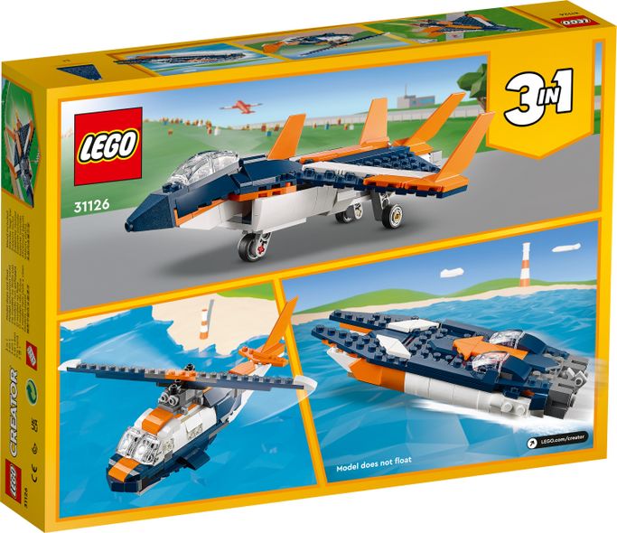 Lego Creator Supersonic-jet 31126