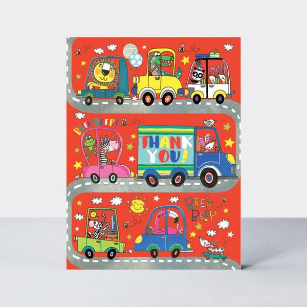 Thank You Cards - Beep beep (pack of 5)
