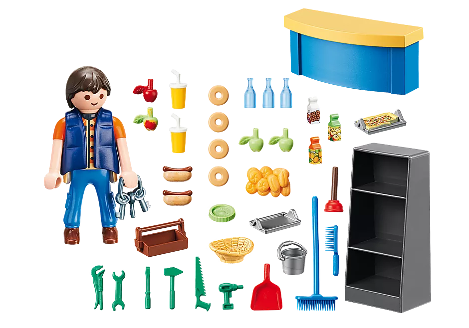 Playmobil City Life - School Janitor with Tool Box: 9457