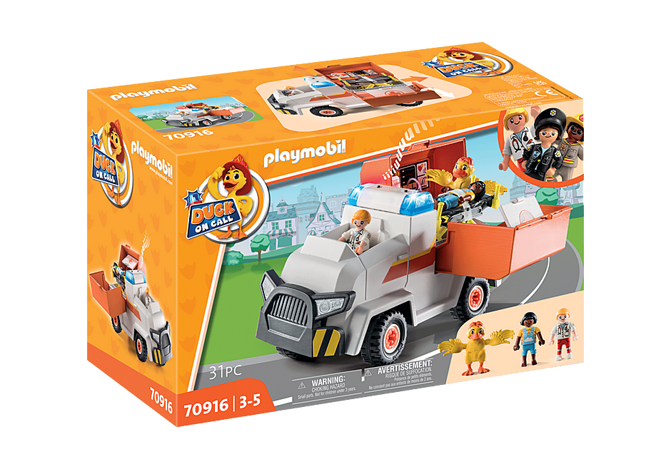 Playmobil DUCK ON CALL - Ambulance Emergency Vehicle - 70916