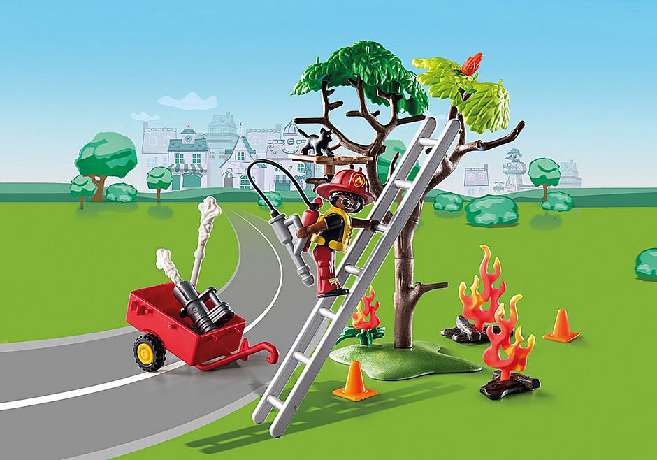 Playmobil DUCK ON CALL - Fire Rescue Action: Cat Rescue - 70917