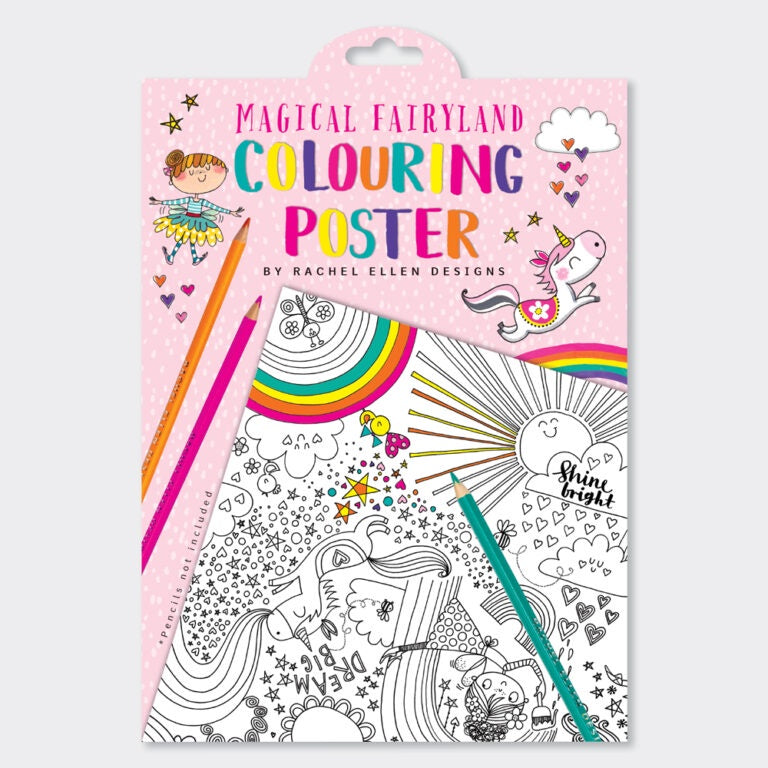 Colouring poster - Magical  fairy land