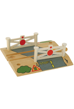 Big Jigs Wooden Train Set Accessories – Level Crossing