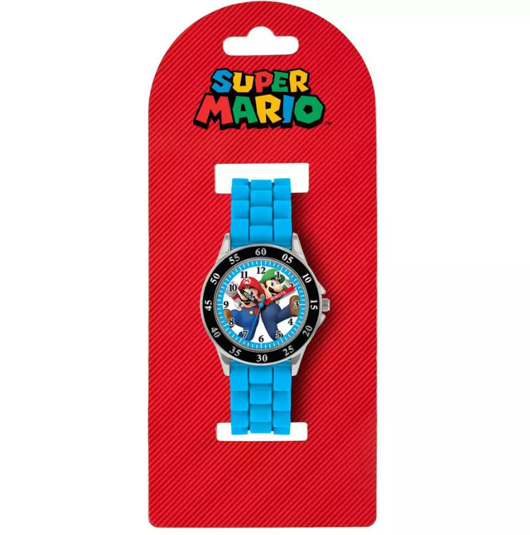 Nintendo Mario Blue Time Teacher Watch