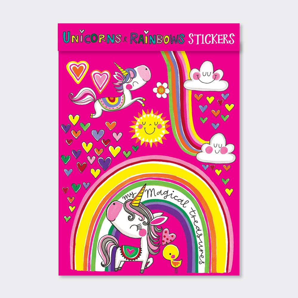 Sticker book - unicorns and rainbows