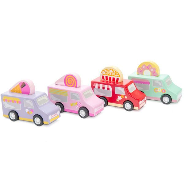 Sweets & Treats Pull Back wooden vehicles