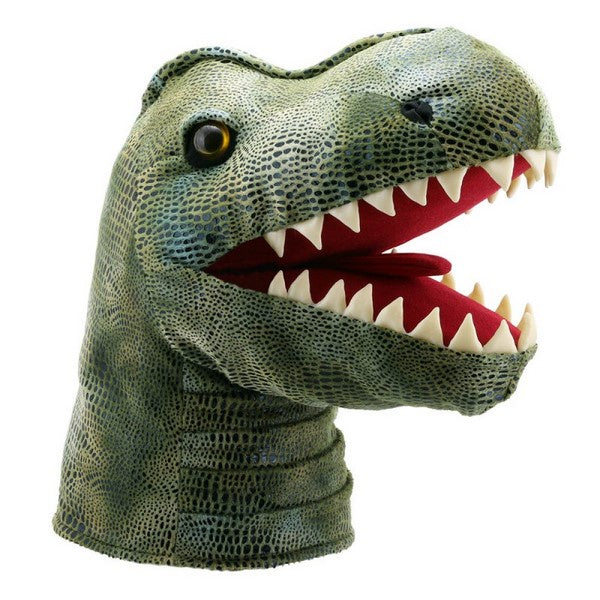 Large Dinosaur Head Hand Puppet - T-Rex