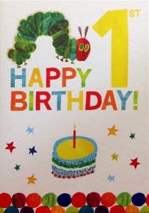 Birthday Card - Age 1: Very Hungry Caterpillar