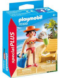Playmobil - Sunbather with Lounge Chair 70300