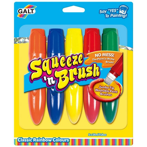 Squeeze n Brush Paint Pen Tubes - 5 Classic Colours