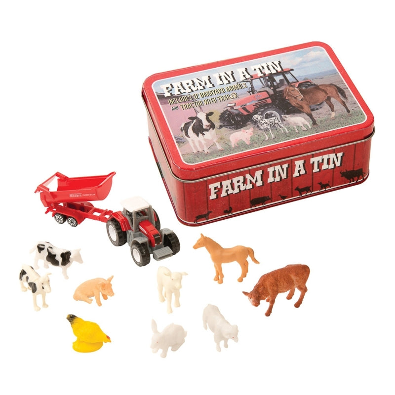 Farm in a Tin - mini farm set