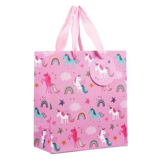 Glick Gift Bag Medium - Pink Unicorns!