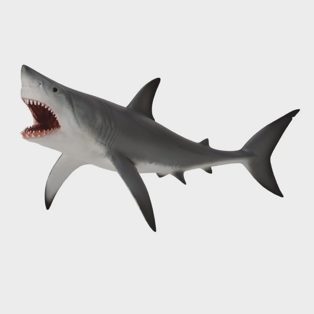 Great White Shark with Open Jaw Figure