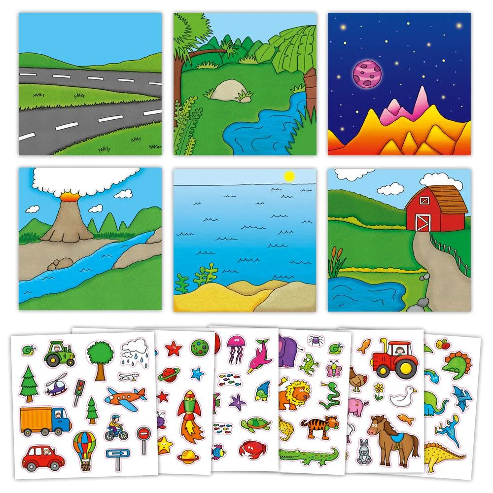 First Sticker Pictures-reusable sticker activity for children
