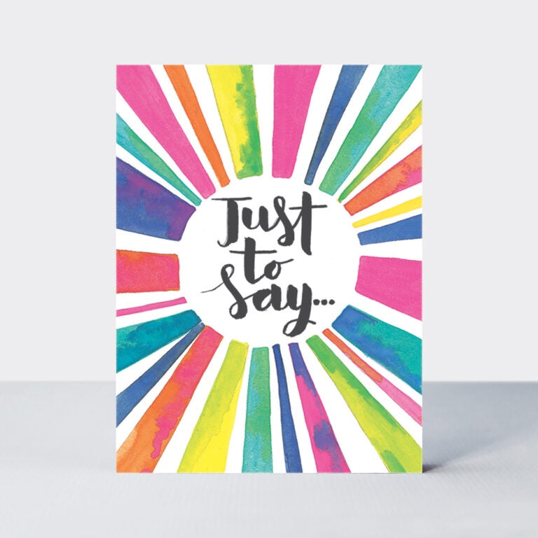 Pack of 10 mini Notecards - 'Just to Say'