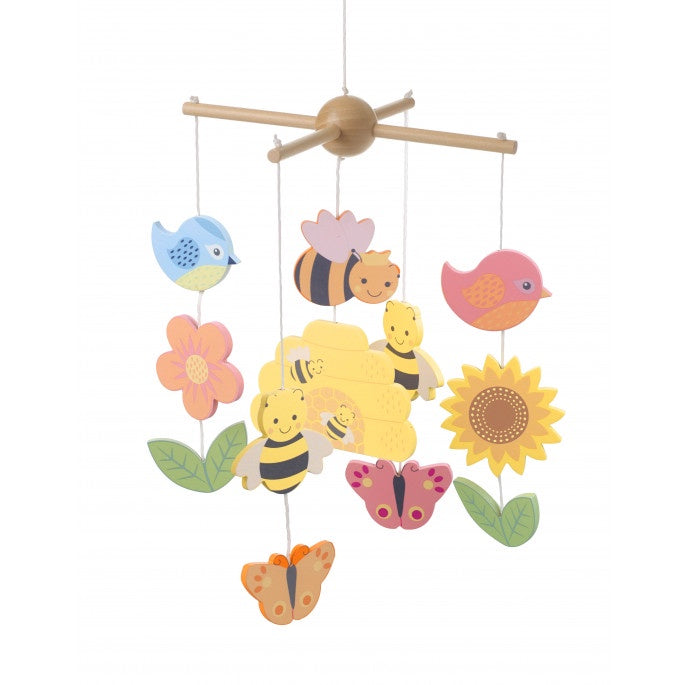 Spring Garden Mobile - wooden hanging mobile for babies