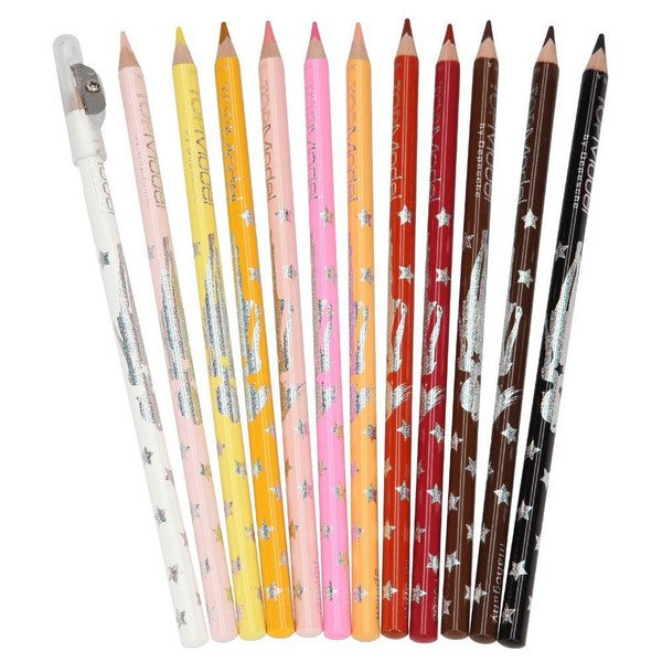 TOPModel Coloured Pencil Set (Skin and Hair Colours)