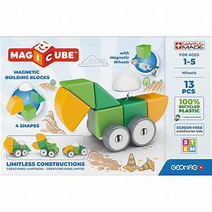 Geomag Magicube 4 Shapes Recycled Wheels 13 pcs