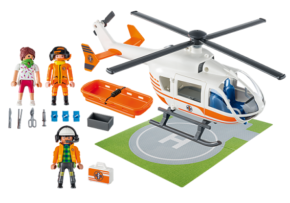 Playmobil City Life Rescue Helicopter - 70048