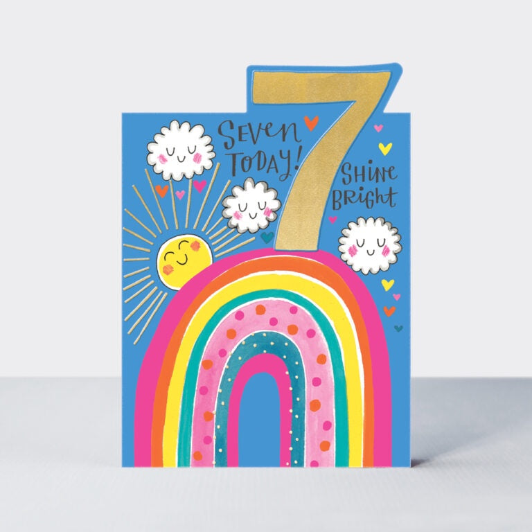 Birthday Card - Age 7 Shine Bright