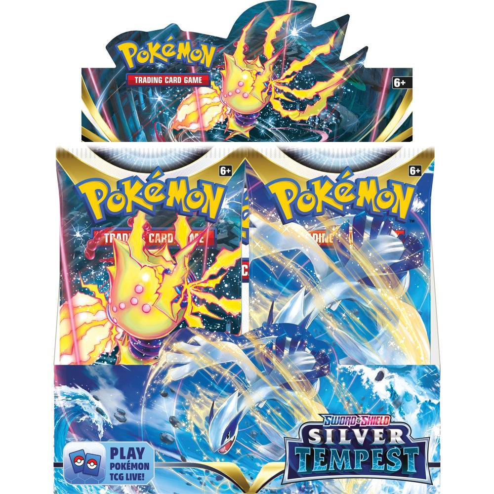 Pokemon Cards - Silver Tempest booster cards