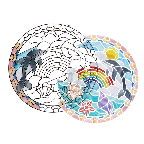 Dolphin Stained Glass Craft Set