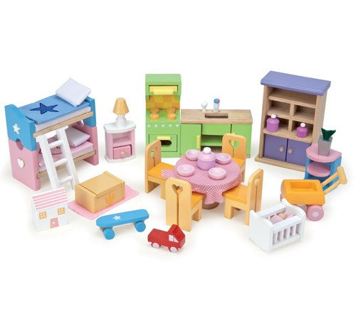 Wooden Dolls House Furniture - Starter Set by Le Toy Van