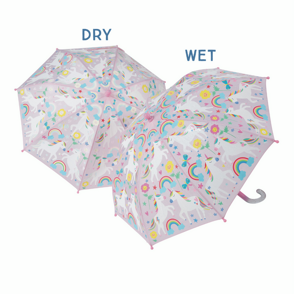 Colour Changing UMBRELLA - Rainbow Unicorn