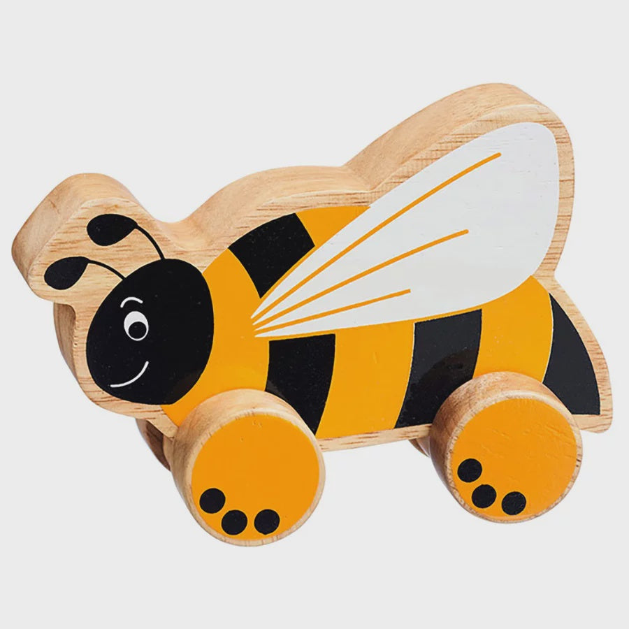Push Along Bee - wooden push along toy